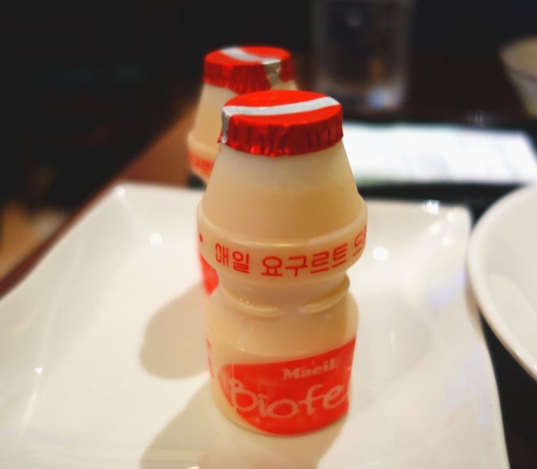 So Moon Nan Jip – Korean BBQ - Palisades Park NJ  -  Yogurt drink for dessert :P